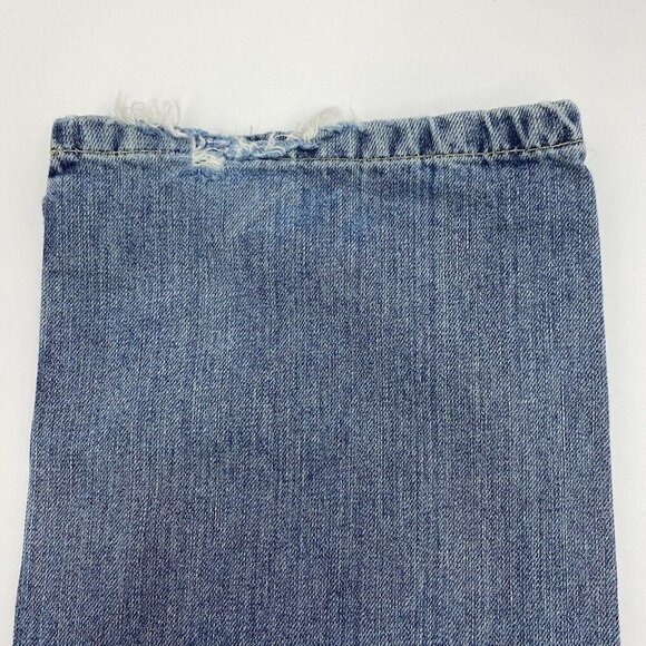 Tommy Hilfiger Sz 10 R Classic Fit 33x31 Jeans Women Stretch Denim Fray Hem - Picture 7 of 10